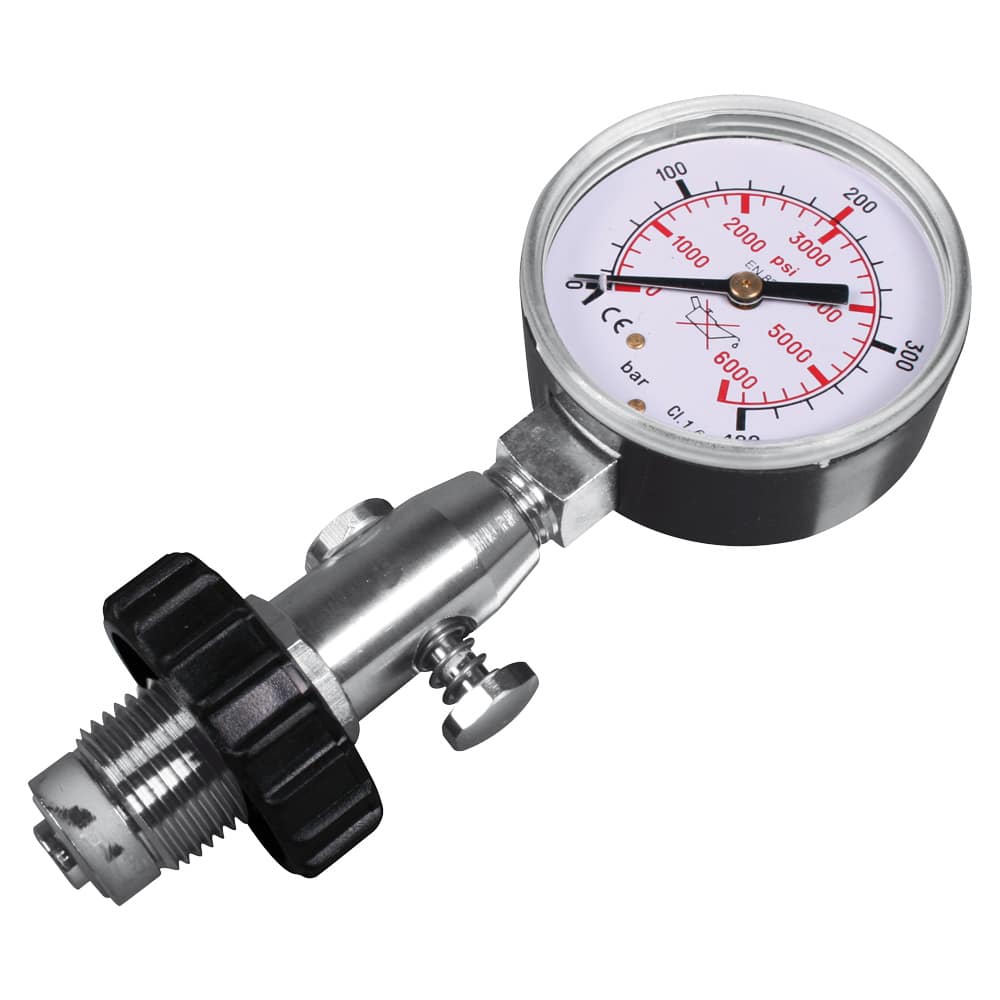 Sylinteripaineen mittauslaite, DIN, metrinen mittari jopa 300 bar / 4300 PSI