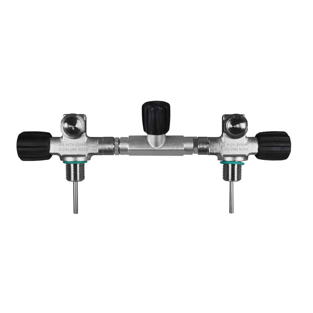 Täydellinen eristysjakotukki 12, 15, 16 ja 20 litran pulloille (halkaisija 204 mm) 230 bar