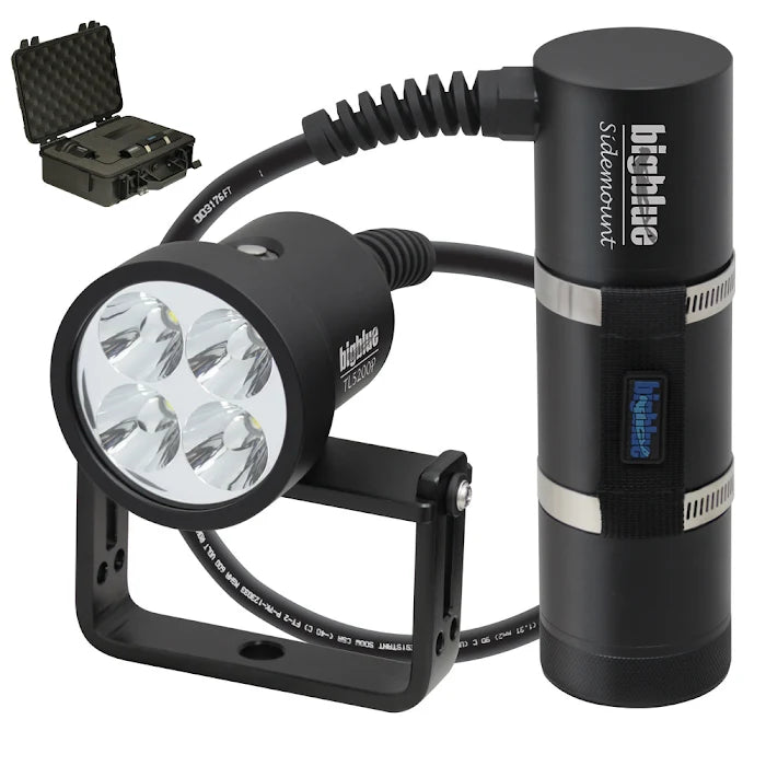 TL5200P Sivulle kiinnitettävä Li-ion-ladattava tehokas LED-tekniikkavalo akkukotelolla