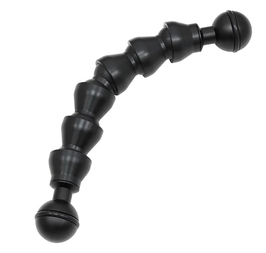 7" Flexi Arm musta, alumiininen kuulapää