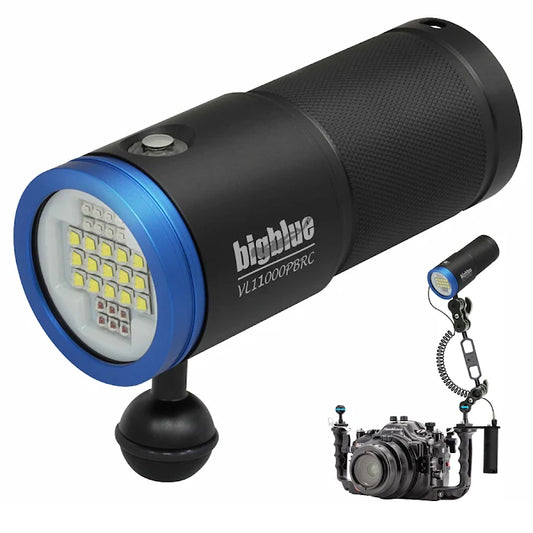 VL11000PBRC Li-ion-akku, tehokas LED-videovalo sinisellä valolla ja kaukosäätimellä